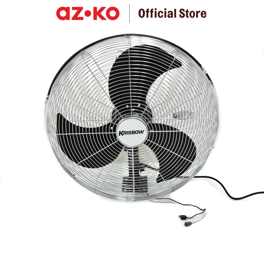 AZKO Krisbow 20 inci Kipas Angin Dinding Industrial 50T-W Wall Fan Penyejuk Ruangan Kipas Baling Bal