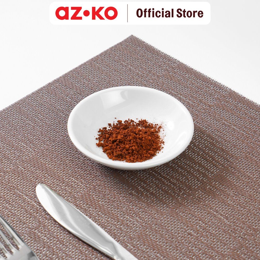 AZKO Delicia 10 cm Piring Saus Porcelain Wadah Saos Tomat Sambel Porselen Sauce Dish Plate Perlengka