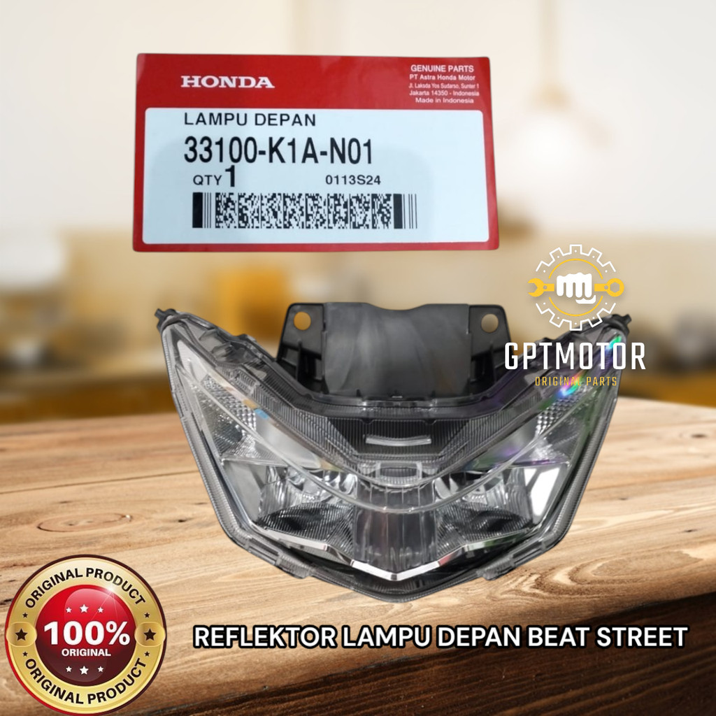 REFLEKTOR LAMPU DEPAN MOTOR BEAT STREET LED 2020 BEAT DELUXE AHM  33100-K1A-N01