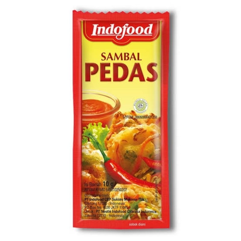 

WP - Sambel Pedas / Sambal Saos Indofood Kemasan Sachet (10Gr)