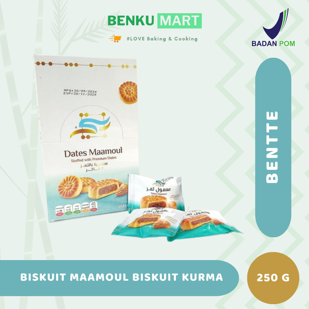 

BENTTE MAAMOUL Dates Biskuit Kurma Isi 12 Pcs (250 gr)