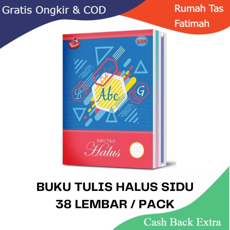 

Promo 1 PAK ISI 10 BUKU HALUS SIDU ISI 38 LEMBAR By Rumah Tas Fatimah