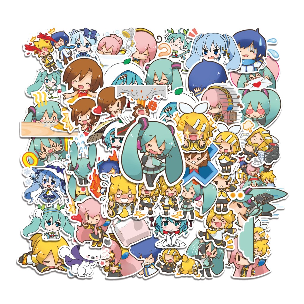 

COD 50 Pcs Stiker Vocaloid Vocal Android Lucu Anti Air Untuk Dekorasi Notebook Sepeda Skateboard Handphone DIY