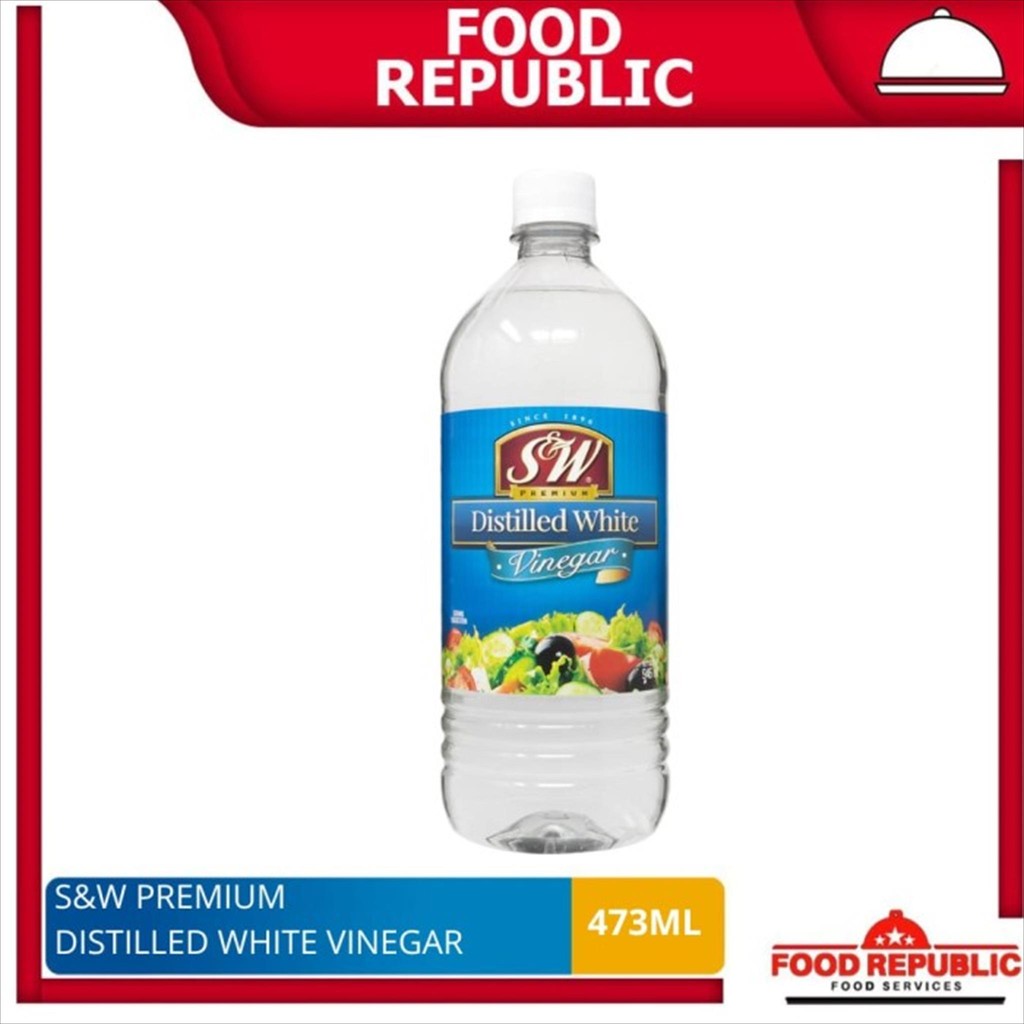 

S&W Premium Distilled White VIinegar 473Ml/SW AIR CUKA PUTIH 5% Acidity