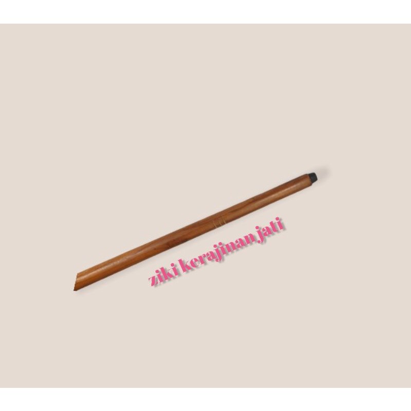Tongkat / Teken Kayu Jati Warna Natural Kayu Jati Plituran