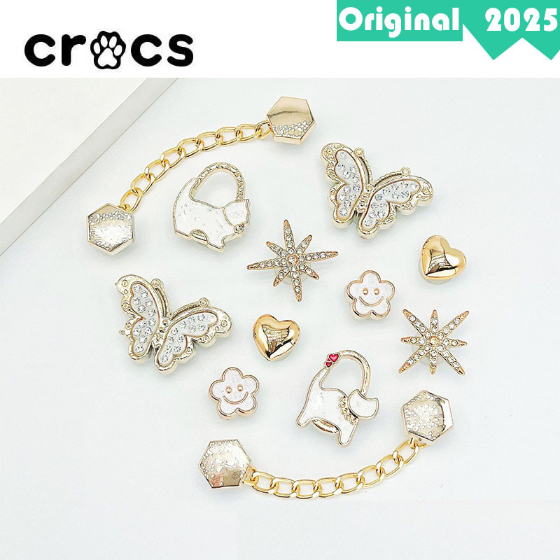 Original Jibbitz Sandal Crocs Diy Jibbitz Pink Intan Blingbling