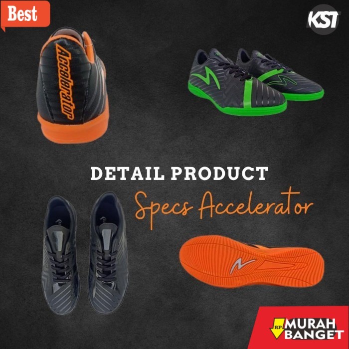 rekomendasi sepatu futsal Sepatu Futsal Specs Accelerator Lightspeed Original 100 Sport Olahraga - H