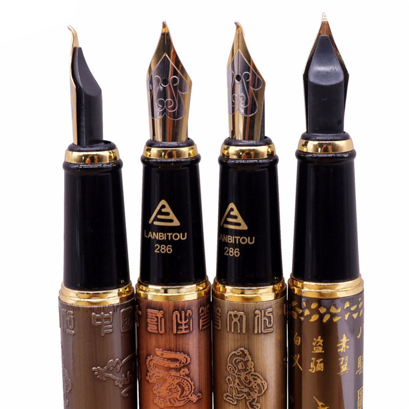 

Fountain Pen Wholesale Holy Glyph Bend Relief Calligraphy Art Pen Calligraphy Pen The Gifts Were Two Nib Extra Two Pen Tips