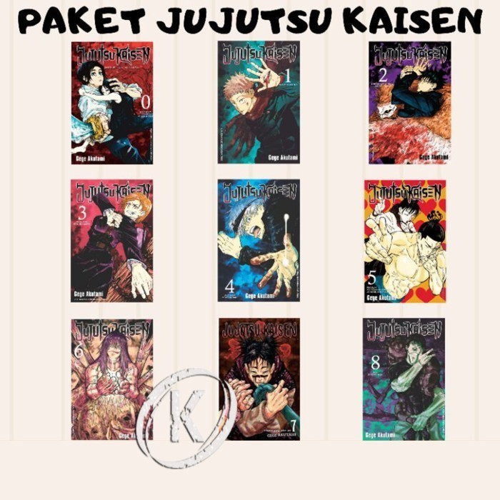 Manga komik jujutsu kaisen 1-15 Bahasa Indonesia