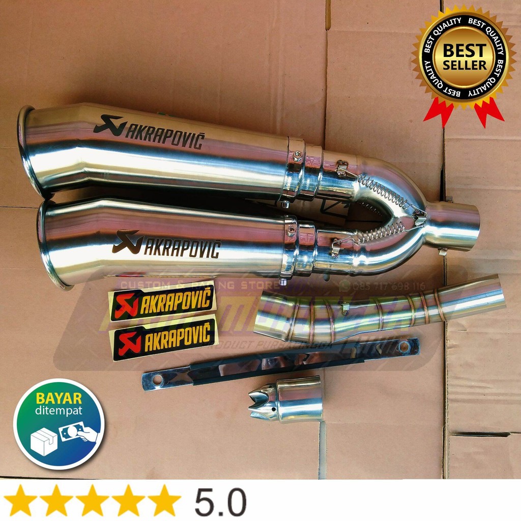 Knalpot Akrapovic megaphone+ Slipon CBR150R