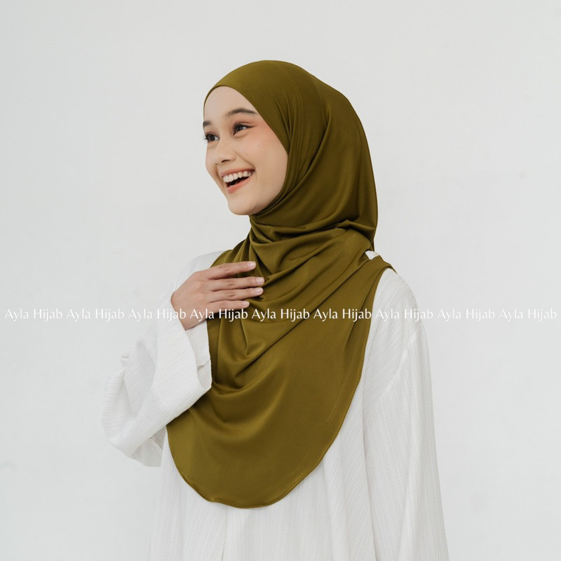 Hijab Instan hijab non pet syar'i Jersey Flora