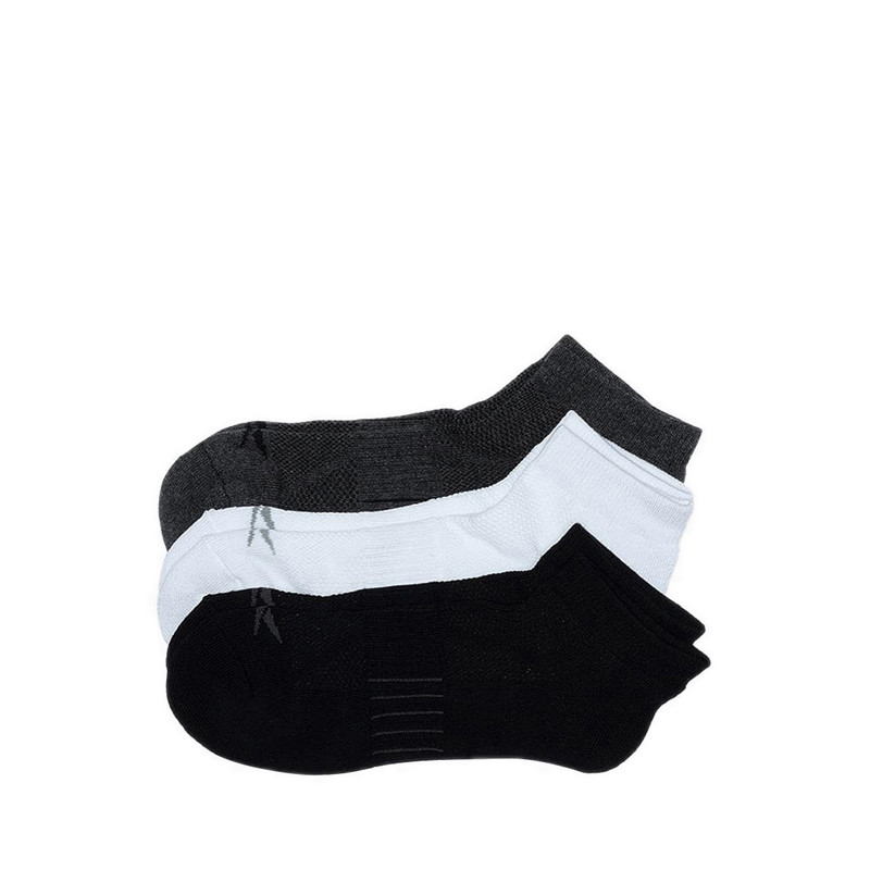 Reebok 3P Burton Ankle Men's socks - 2 Black/Dark Grey