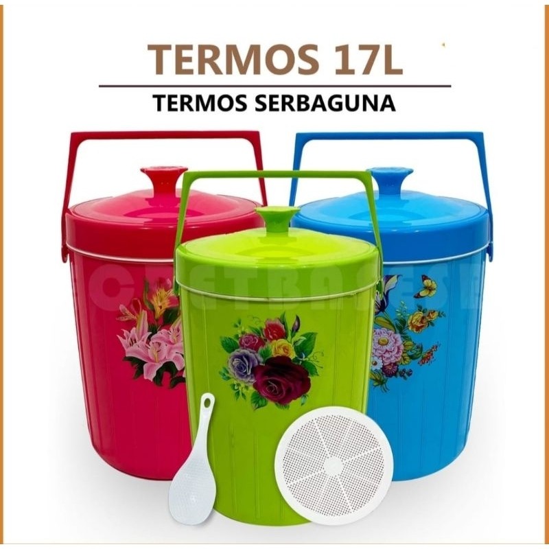 Rice Bucket 17 Liter Kimplast/Termos Nasi Termos Es dan Nasi Viral kapasitas 17lt istanaonlineku