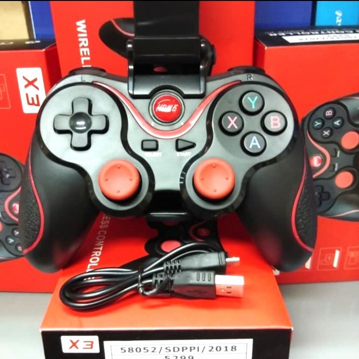 I* GAMEPAD X3 Wireless Controller Gamepad Wireless X 3 Stick Game HP Wireless Terios X3 Bluetooth