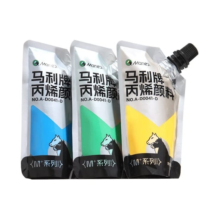 

MIGU 100Ml Cat Maries Acrylic Paint Bag Color Akrilik Maries Formula Baru Warna Cerah dan Tahan Lama