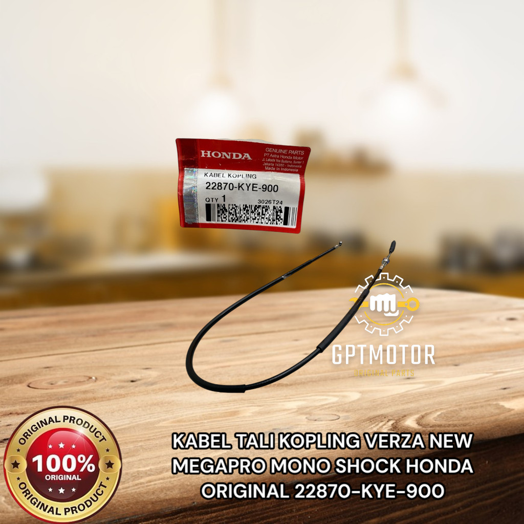 KABEL TALI KOPLING VERZA NEW MEGAPRO MONO SHOCK HONDA ORIGINAL 22870-KYE-900