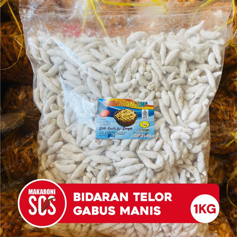 

Bidaran Manis 1KG | Bidaran Manis Tabur Gula Halus Snack Viral Bidaran Telor Manis