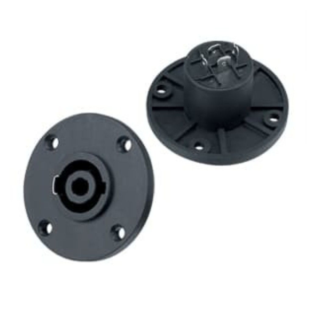 Socket Speakon Female 4 Pin Model Bulat Besar - Konektor Audio Soket Spikon Cewe -  STX SSBB