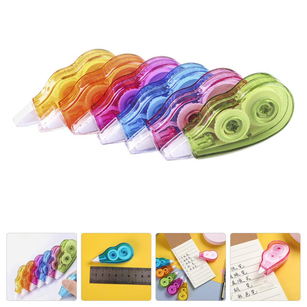 

6Pcs Kawaii White Out Corrector Practical Correction Tape Diary Stationery School Supply Erasers Portable Tapes
