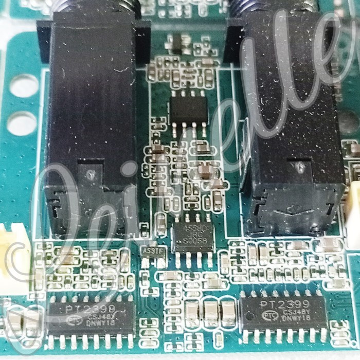 PCB AUX-IN Dan Microphone PT2399 untuk DIY
