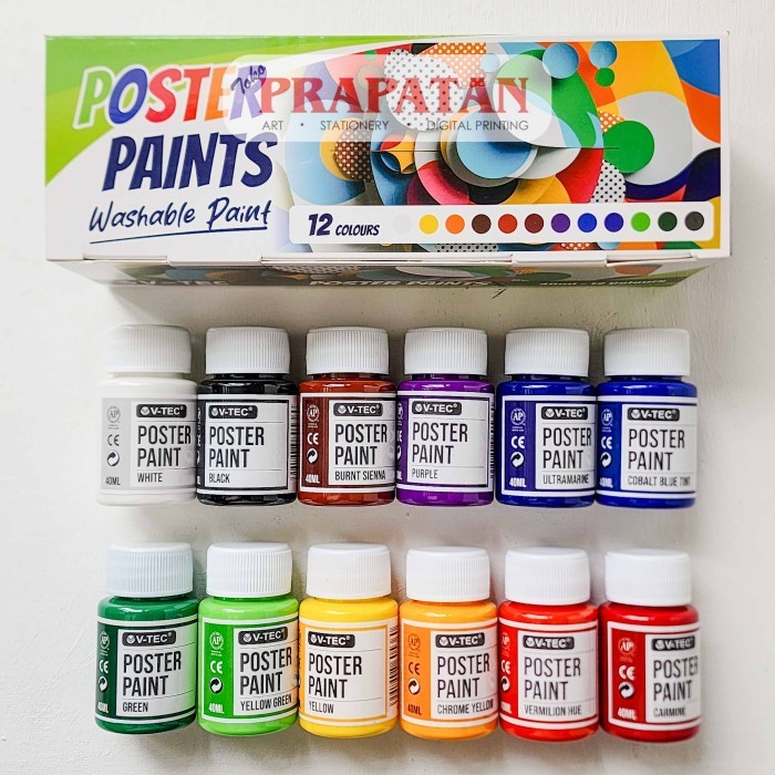 

V-TEC Poster Color Set 40ml PP40 | Cat Poster Set - SET 6