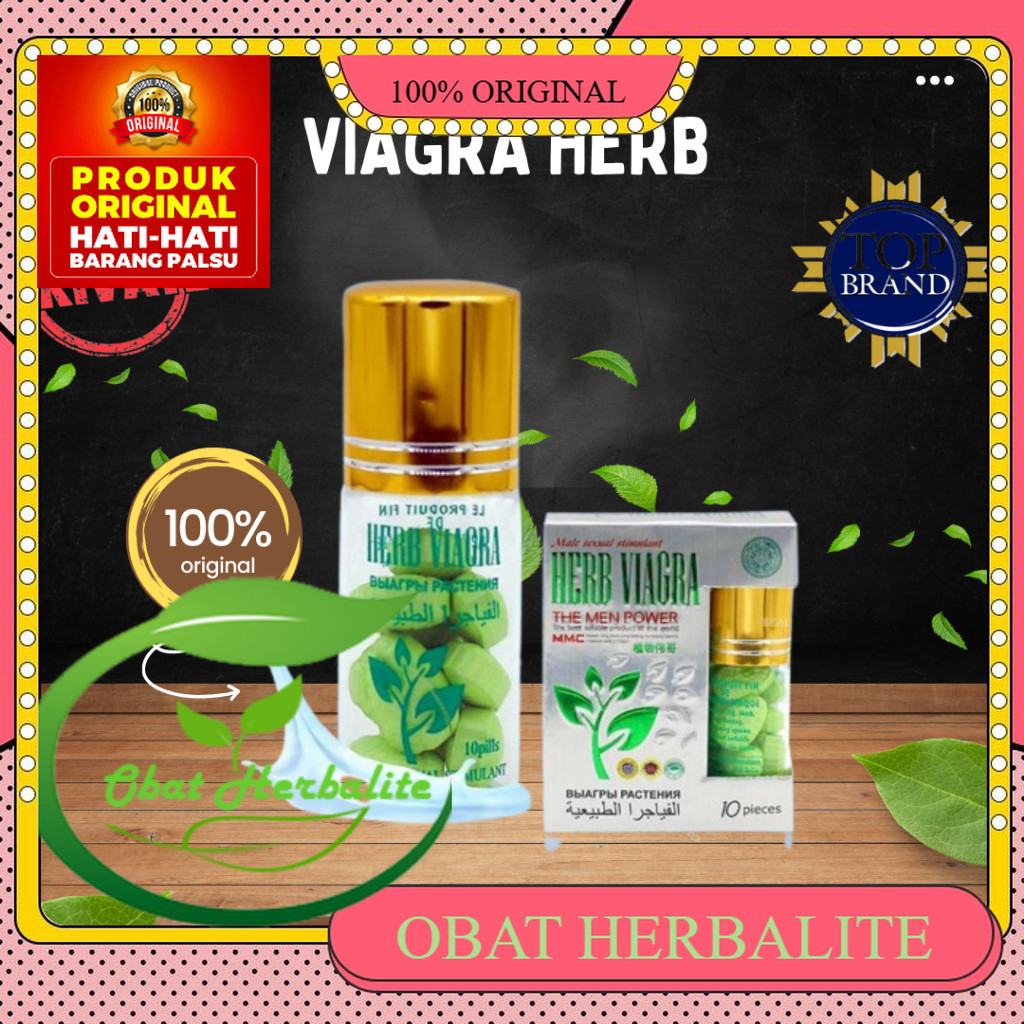 Original 100% VIAGRA HERB ASLI ORIGINAL 100MG ISI 10 TABLET TERBUKTI KHASIATNYA