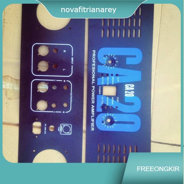 PLAT PANEL POWER CA 20 BAHAN TEBAL / PANEL POWER CA20