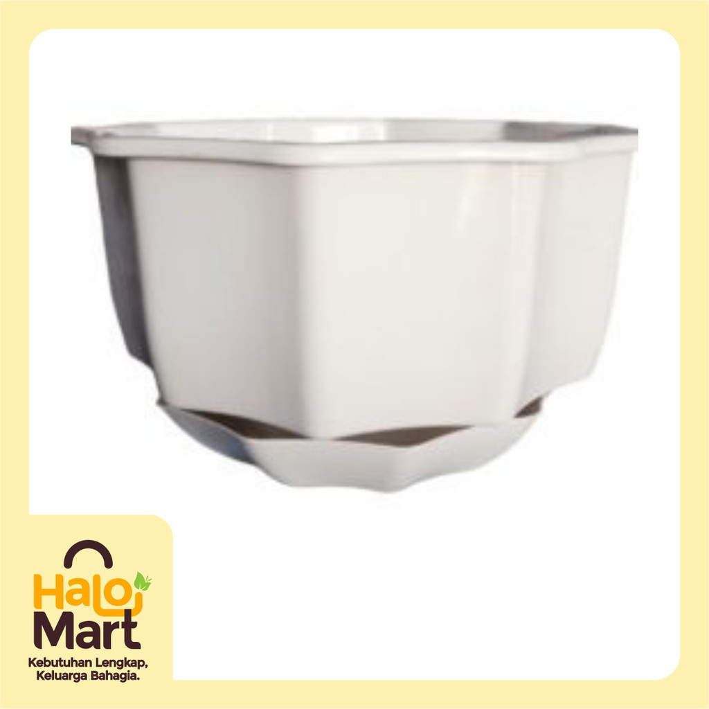 POT BUNGA ENOKI GANTUNG NO 4 + TATAKAN