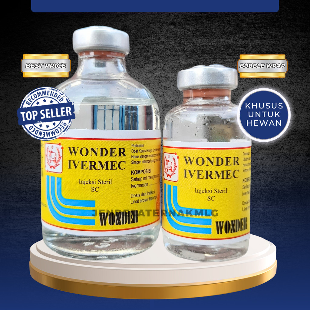 WONDER IVERMEC 50 & 20 ML - Mengatasi Cacingan, Kutu & Lainnya Pada Hewan Kesayangan.