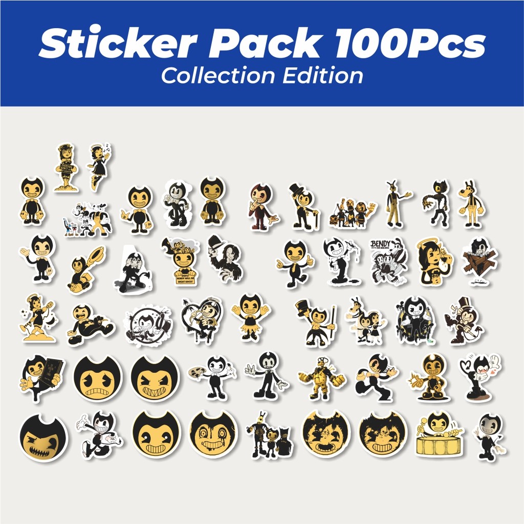 

Hot Stiker Kartun Bendy and the Ink Machine Lucu Anti Air Stikers Berperekat Waterproof Sticker Decal Buat Motor Helm Buku Journal Koper Casing HP Laptop Botol Minum