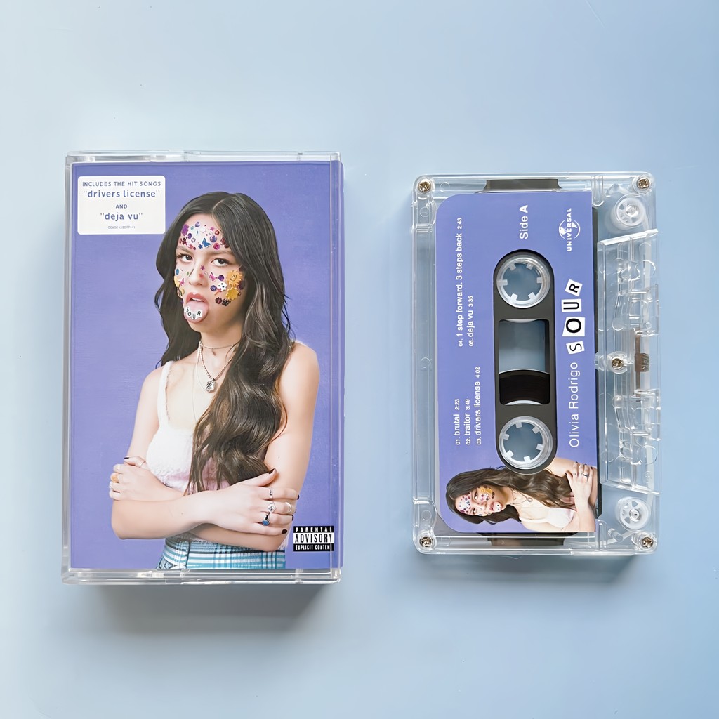 Kaset Pita Olivia Rodrigo SOUR Cassette Tape [Tersegel] Terbaru