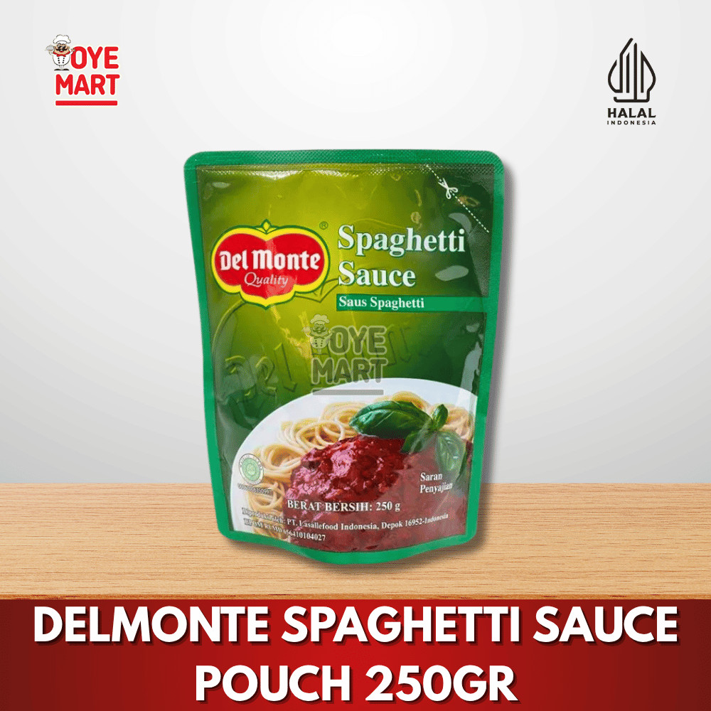 

DELMONTE SPAGHETTI SAUCE POUCH 250GR SAUS SPAGHETI DEL MONTE