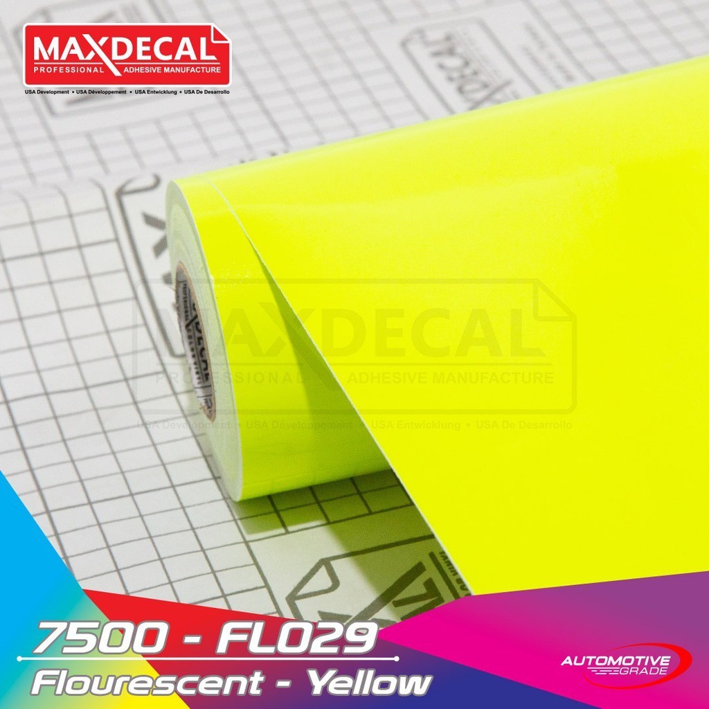 

[Per Meter] MAXDECAL 7500 FL Warna STABILO Lebar 45 cm Color Fluorescent NEON Skotlet Motor Lentur