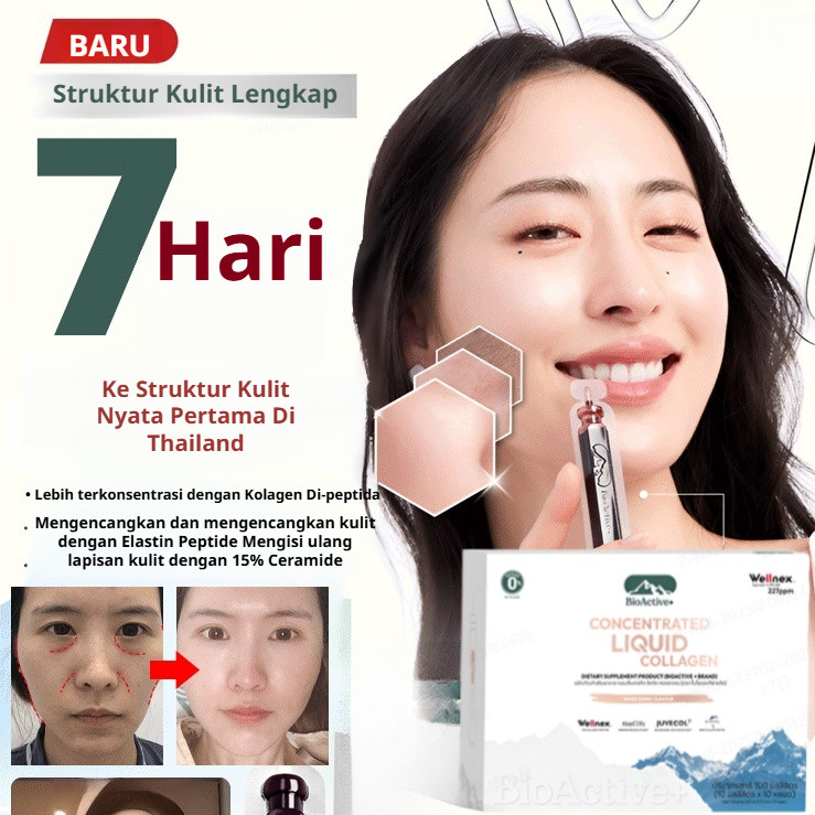 

【Kirim dalam 24 jam】Collagen Drink/Kaya Vitamin C Dan L-Glutathione/Minuman Kolagen Tanaman Murni/Collagen Suplemen Kecantikan Colagen Minuman Perawatan Pemutih Kulit Wajah Kolagen Drink