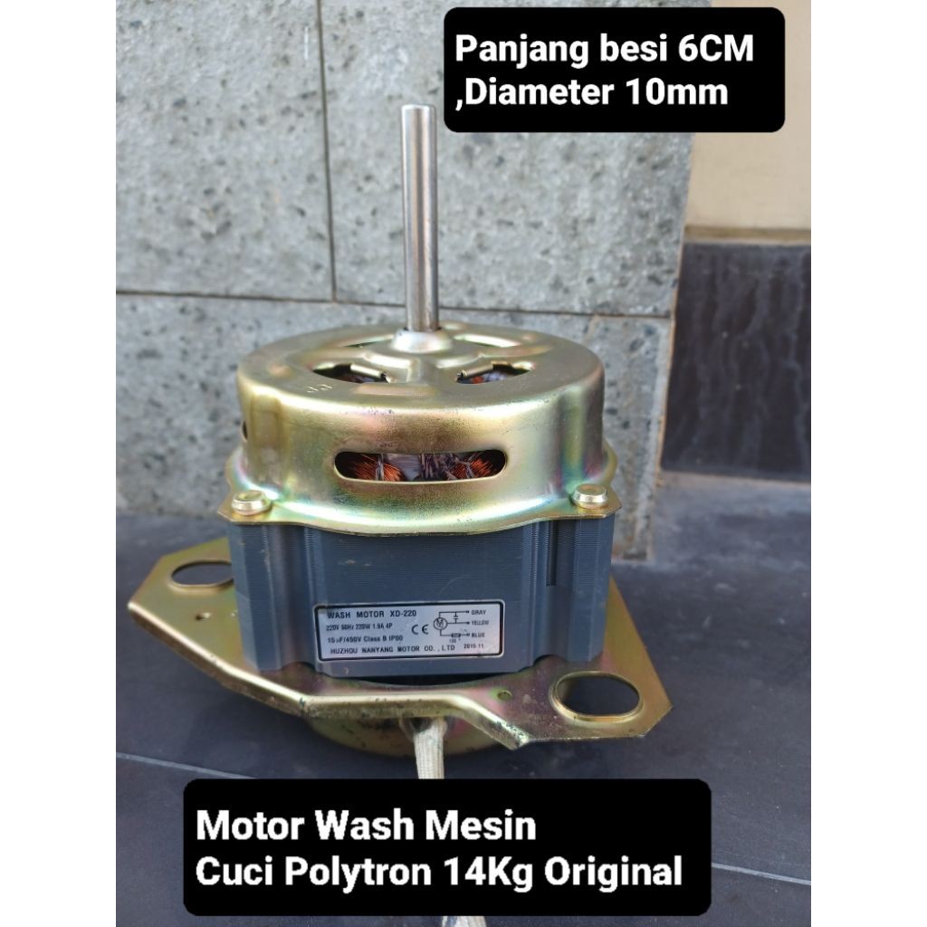 Motor Wash Dinamo Mesin Cuci Polytron 12Kilo 14Kilo XD-180 XD-220 Original