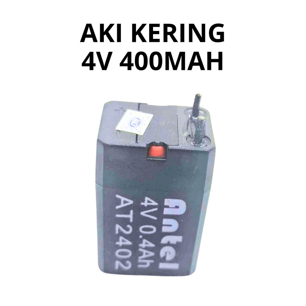 AKI Kering 4V 400mAh - Baterai Isi Ulang Rechargeable Mini