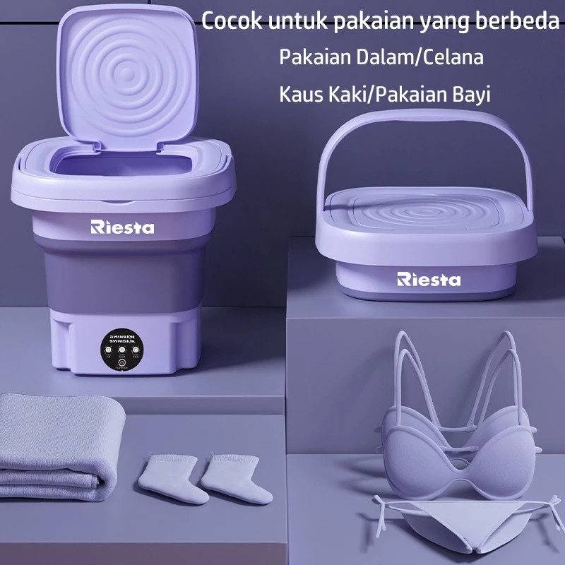 KUSTOREN Mesin Cuci Mini Portable 8L Mesin Cuci Lipat  PBU