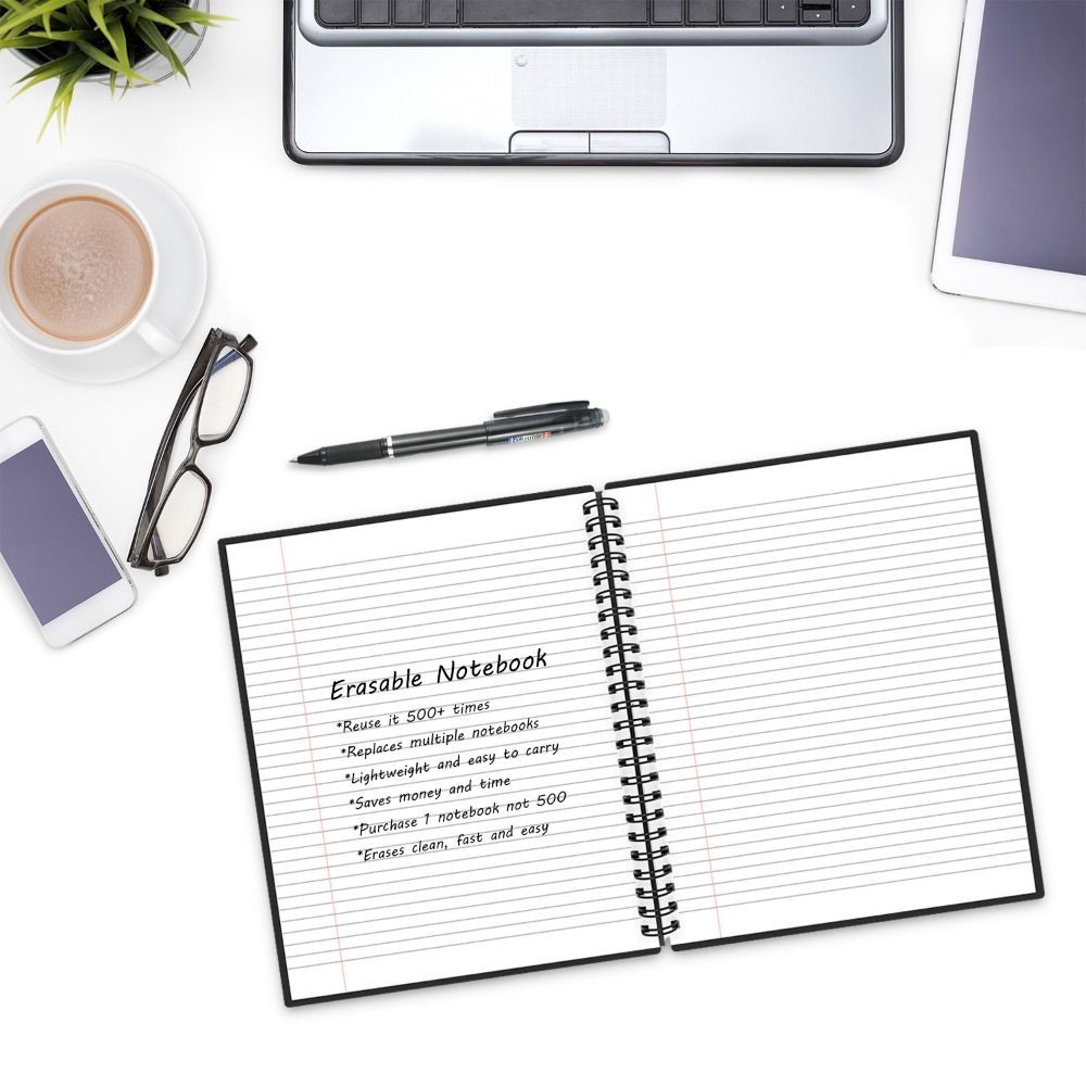 

New Special Paper A5 Smart Notebook PP Cover Black Erasable Notebook Rocket Book Daily Planning