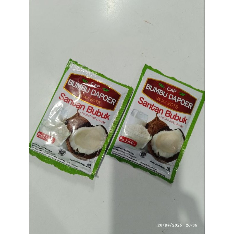 

Santan Bubuk sachet 20 gr