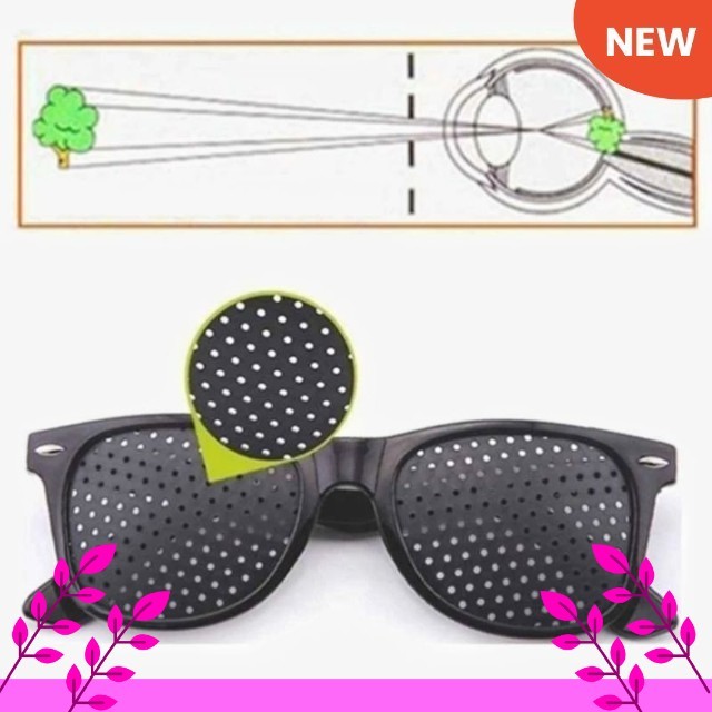 KACAMATA TERAPI ANTI MYOPIA PIN HOLE GLASSES TITIK LUBANG KACAMATA PINHOLE GLASSES MURAH ORIGINAL TE