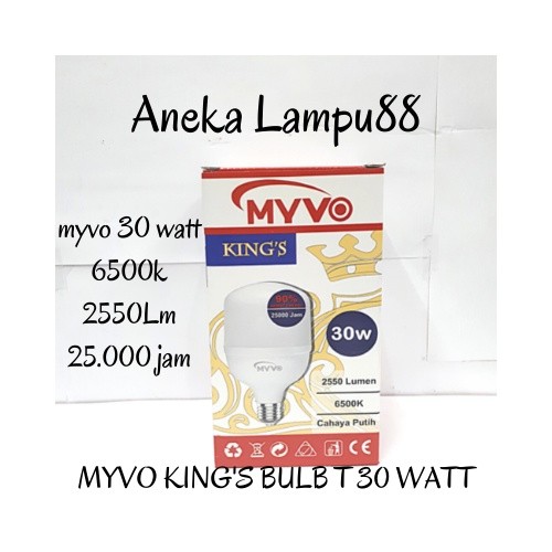 LED HEAVY DUTY MYVO Lampu 30 watt / myvo king 30 watt putih / bohlam led 30 watt / myvo king GARANSI