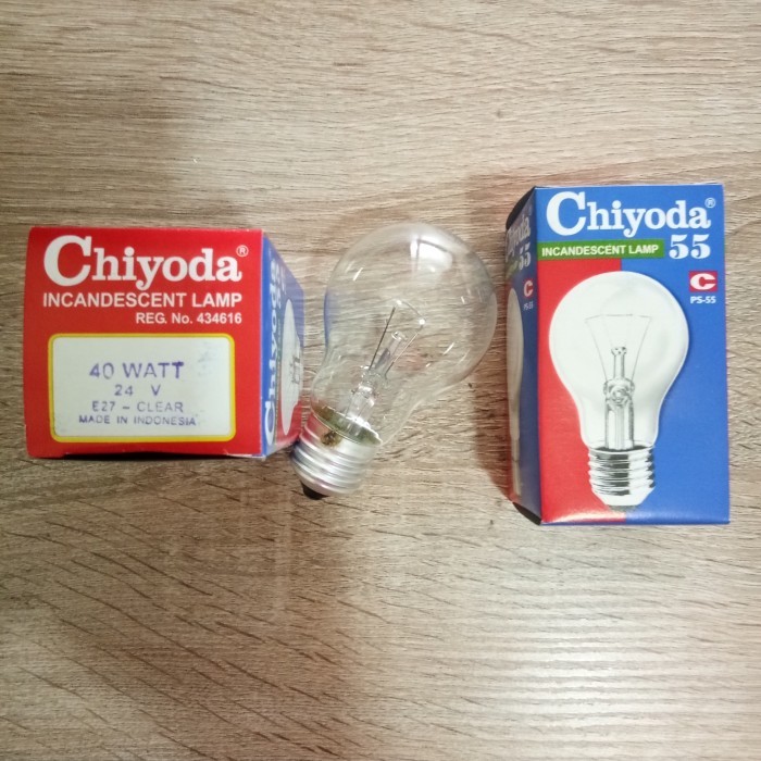 Chiyoda Bohlam Lampu Pijar 40W | Lampu Pijar Chiyoda | Lampu Bohlam Dop Chiyoda Cahaya Kuning