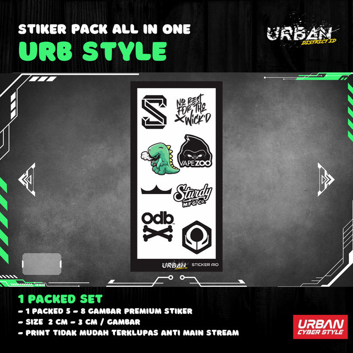 

URB.Style - Stiker Pack Logo Brand Series P1 by Catalyst Handicraft