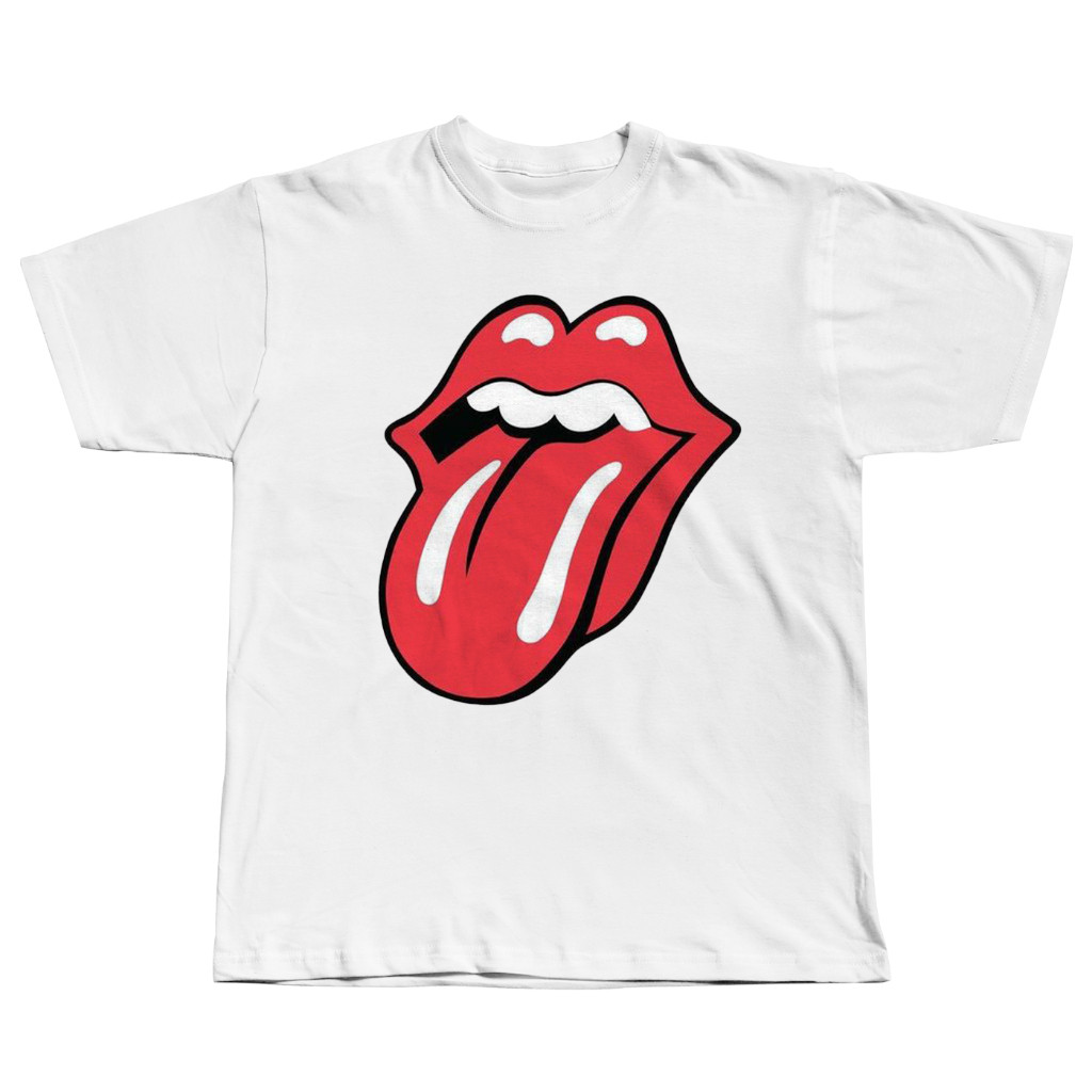 Kaos Band Rolling Stones Toungue Signature Logo | Baju Distro Pria Wanita | Tshirt Cotton Combed24s 