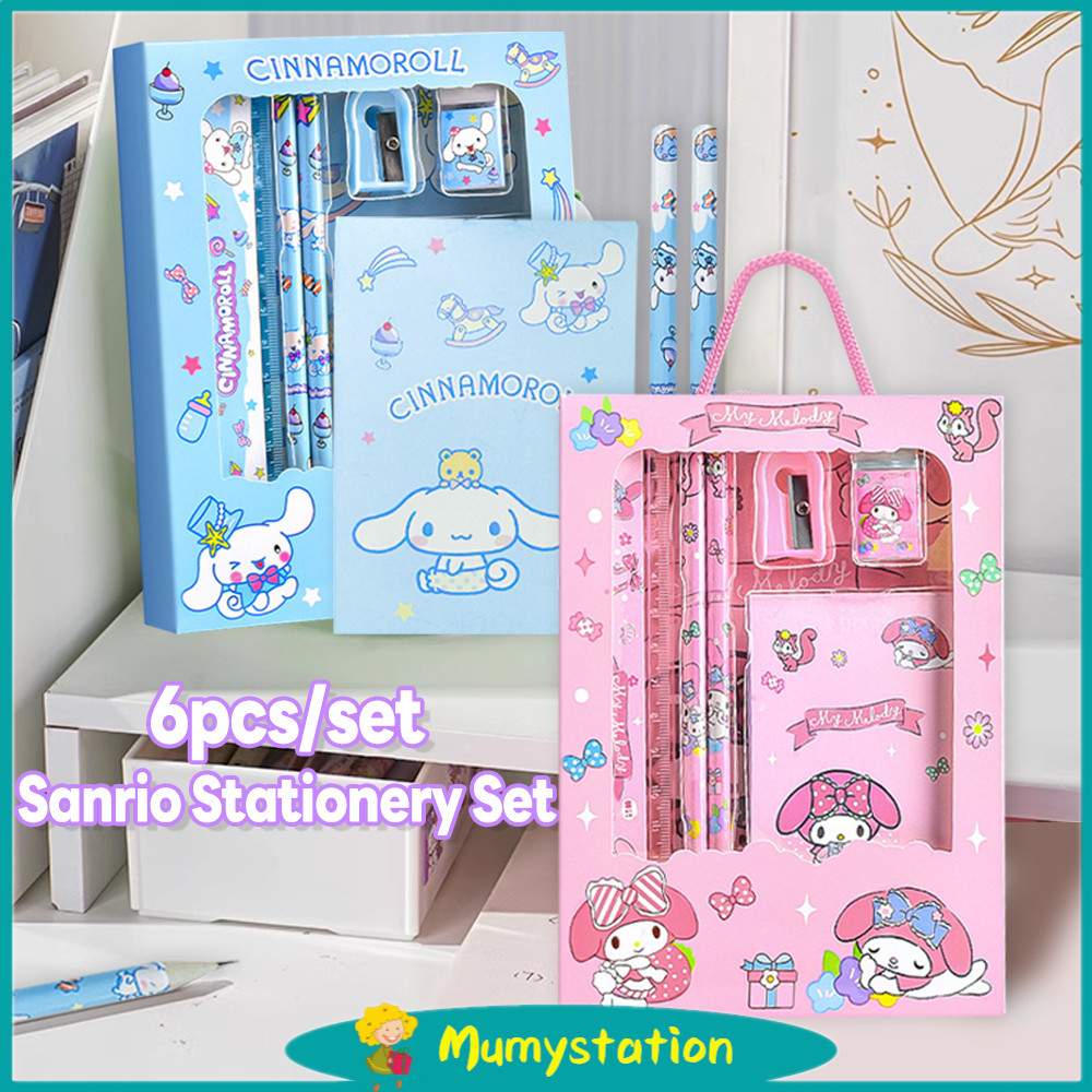 

Mumystation 6in1 Stationery Set Kotak Pensil Alat Tulis Set Anak