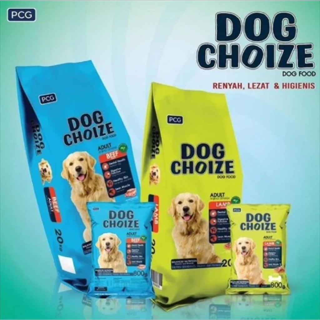 DOG CHOIZE 20 KG / DOG FOOD MURAH / KHUSUS EKSPEDISI - DOG CHOIZE BEEF - DOG CHOIZE LAMB