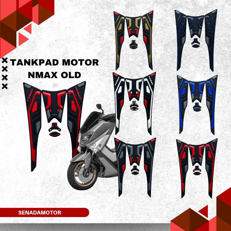 Deckpad Motor Nmax Old 100% Full Karet / Aksesoris Tankpad Motor Yamaha Nmax Thn 2015 sd 2019