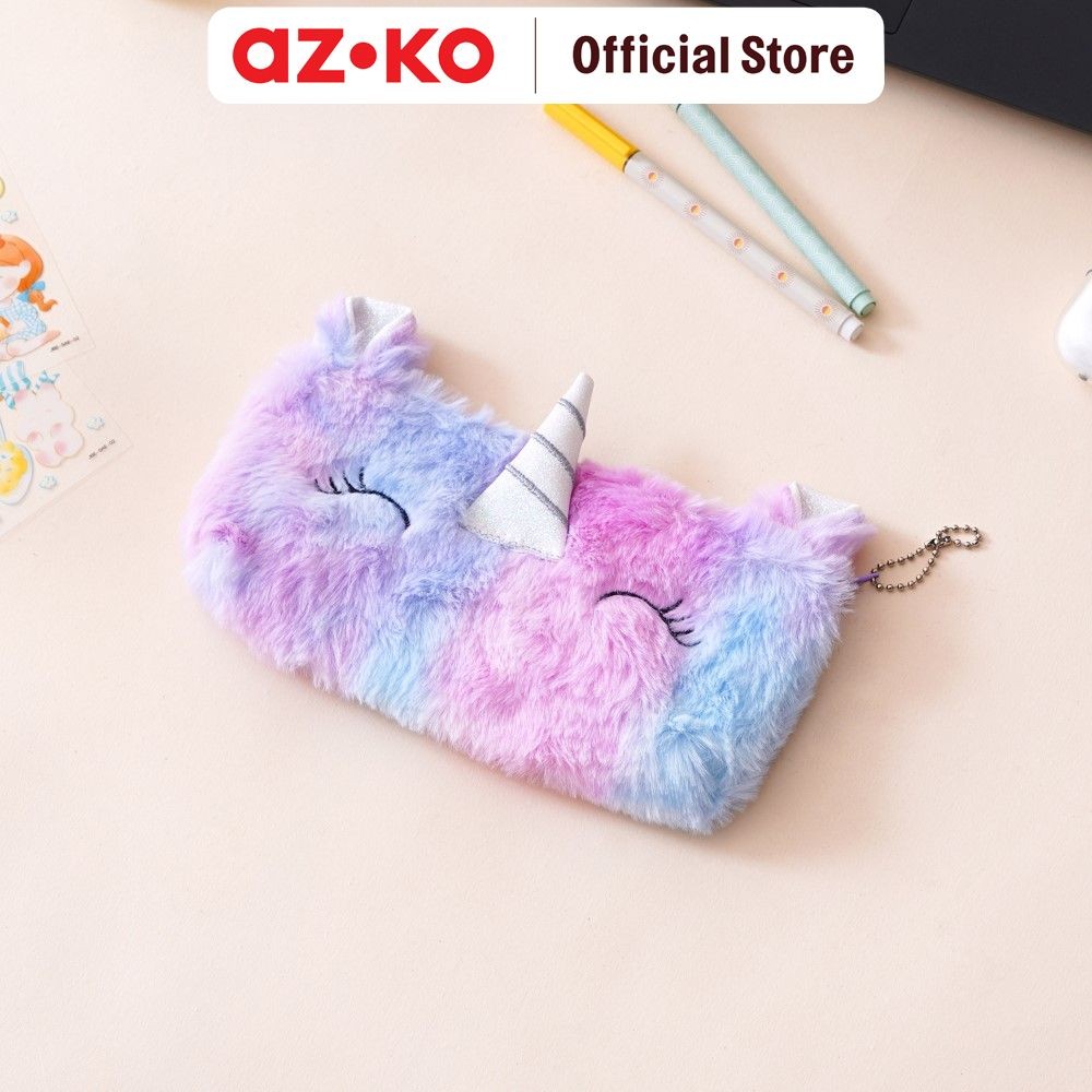 

AZKO Ataru Tempat Pensil Unicorn Pouch Pensil Pulpen Pencil Case Tempat Alat Tulis Peralatan Tulis Kids School Stationery