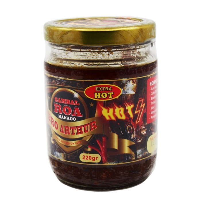 

[New]Promo EXTRA HOT | SAMBAL ROA BRO ARTHUR 220GR | PROMO