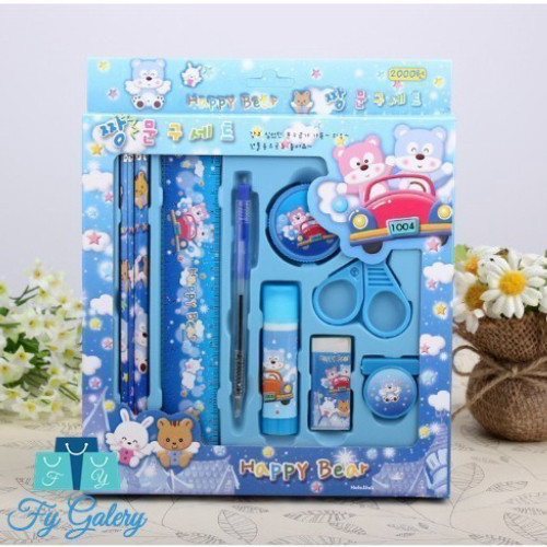 

ELBER Pencil Set 9 In 1 Alat Tulis Sekolah Anak Lengkap Murah Y1007